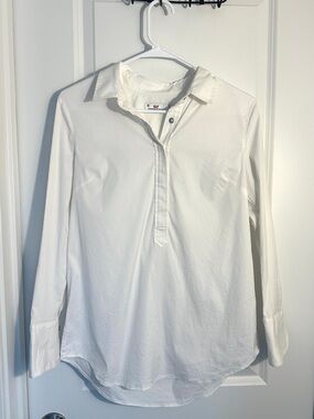 Vineyard Vines White Collared Button-Front Shirt